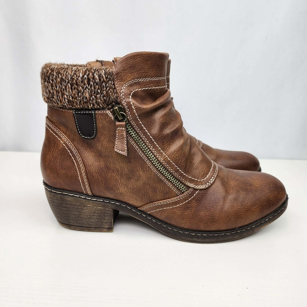 Patrizia by Spring Step Women's Brown Ankle Booties Size 42